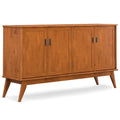 Brown 4 Door Sideboard Buffet with Ample Storage - 66 in Wide