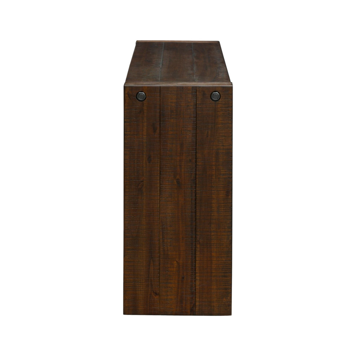 Modern Design Console Table with Solid Wood Construction - Light or Dark Brown