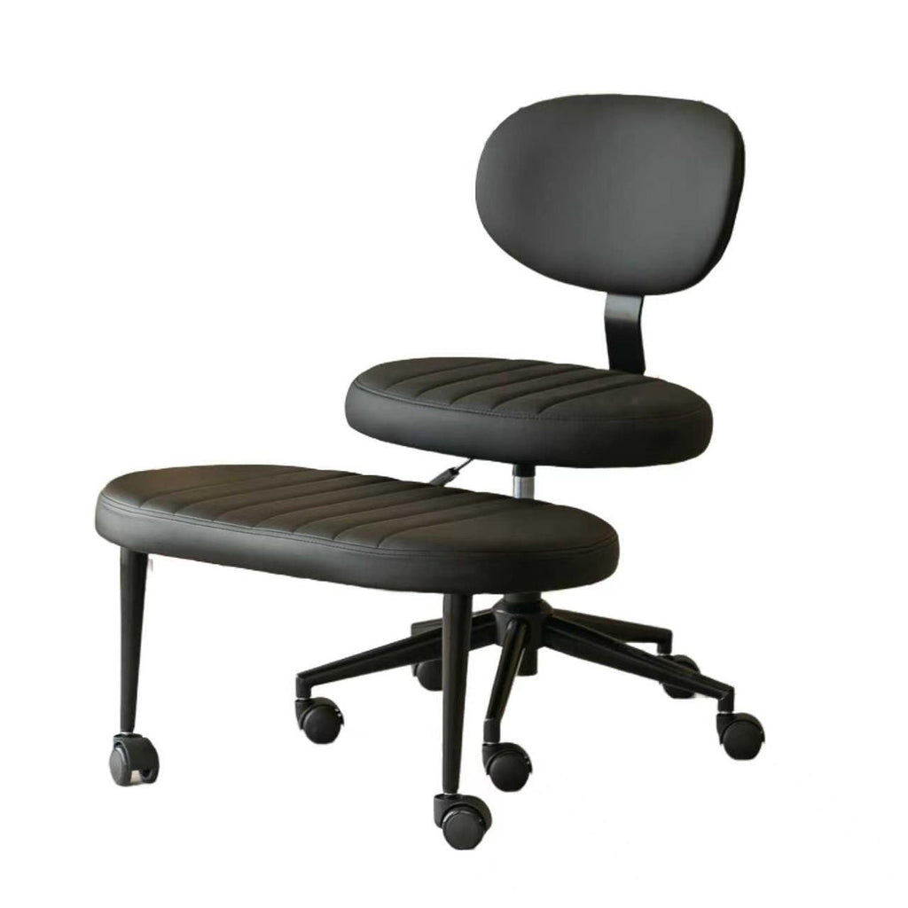 Ergonomic Cross Legged Office Chair with Back Support - Multiple Colors