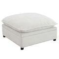 Marisa - Modular Ottoman With Storage - Beige Boucle
