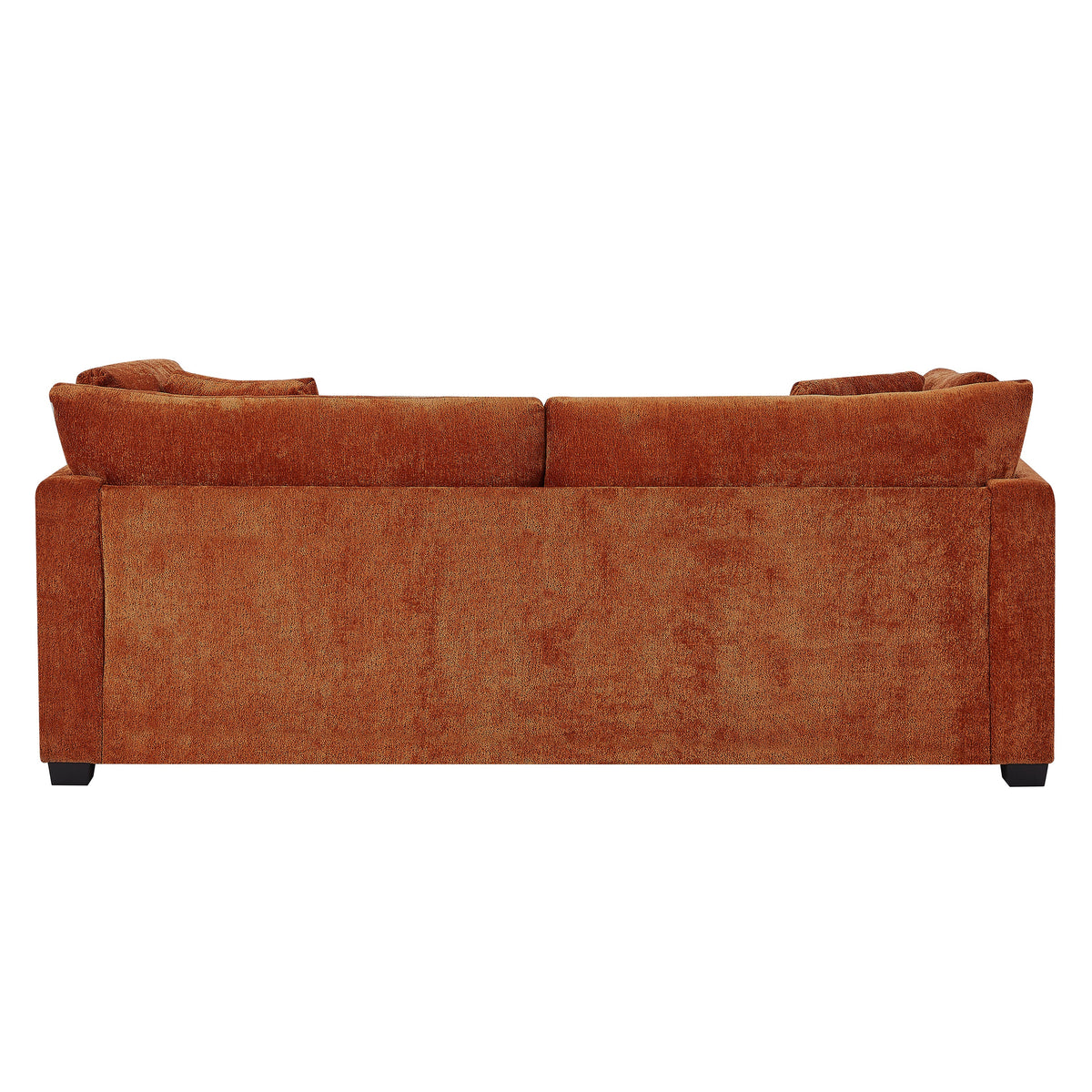 83.50" Modern Flared Arms Sofa with High-Density Cushions - Caramel
