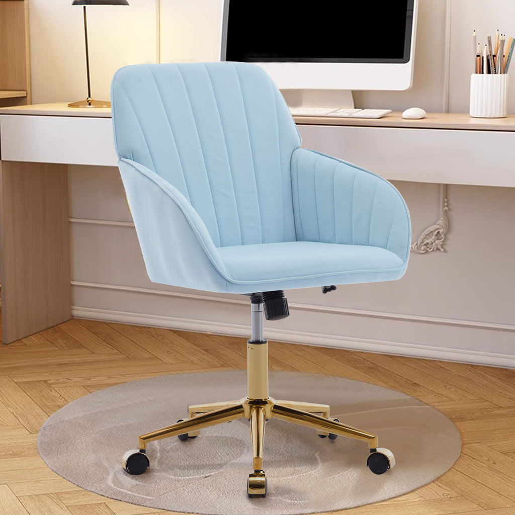 Ergonomic Swivel Office Chair with Memory Foam Seat - Multiple Colors