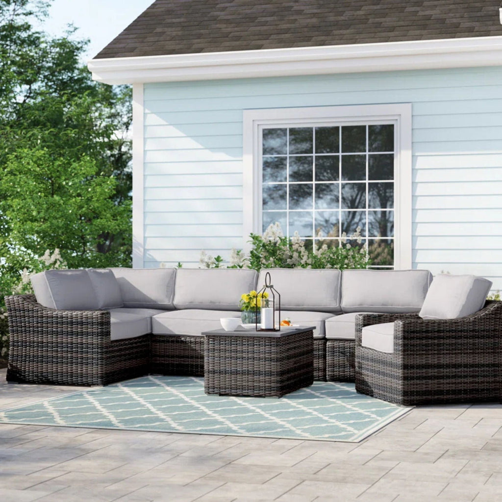 Stylish Sofa Seating Group With Cushions - Multiple Set Options, Dark Gray, Gray, or Dark Brown