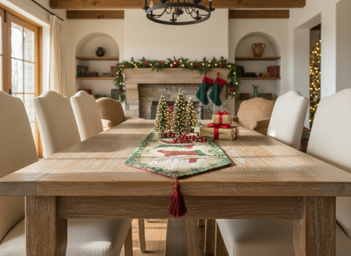 Tache Hang My Stockings By the Fireplace Table Runners (12910)