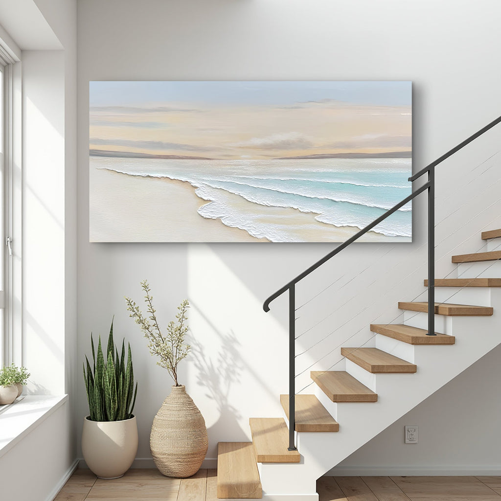 Serene Ocean Wave Coastal Wall Art IV
