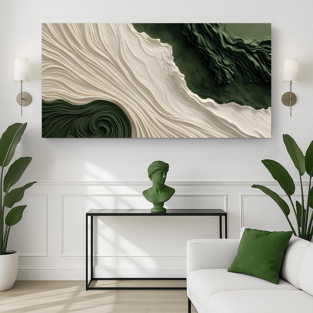 Green Rivers Abstract Wall Art XI