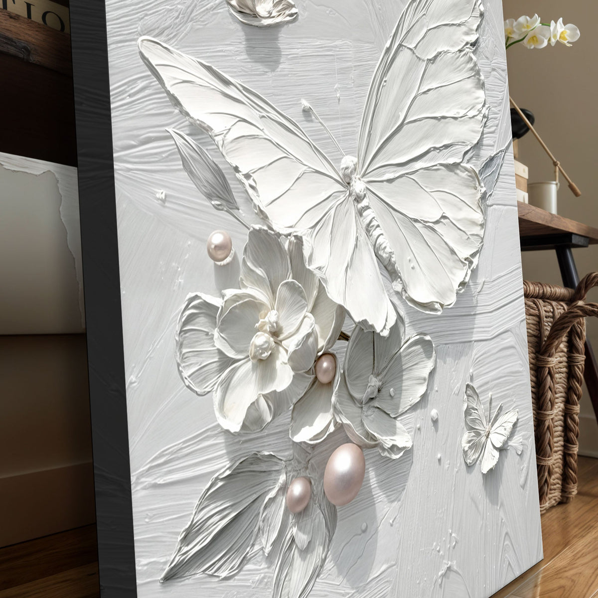 White Butterfly Wall Art