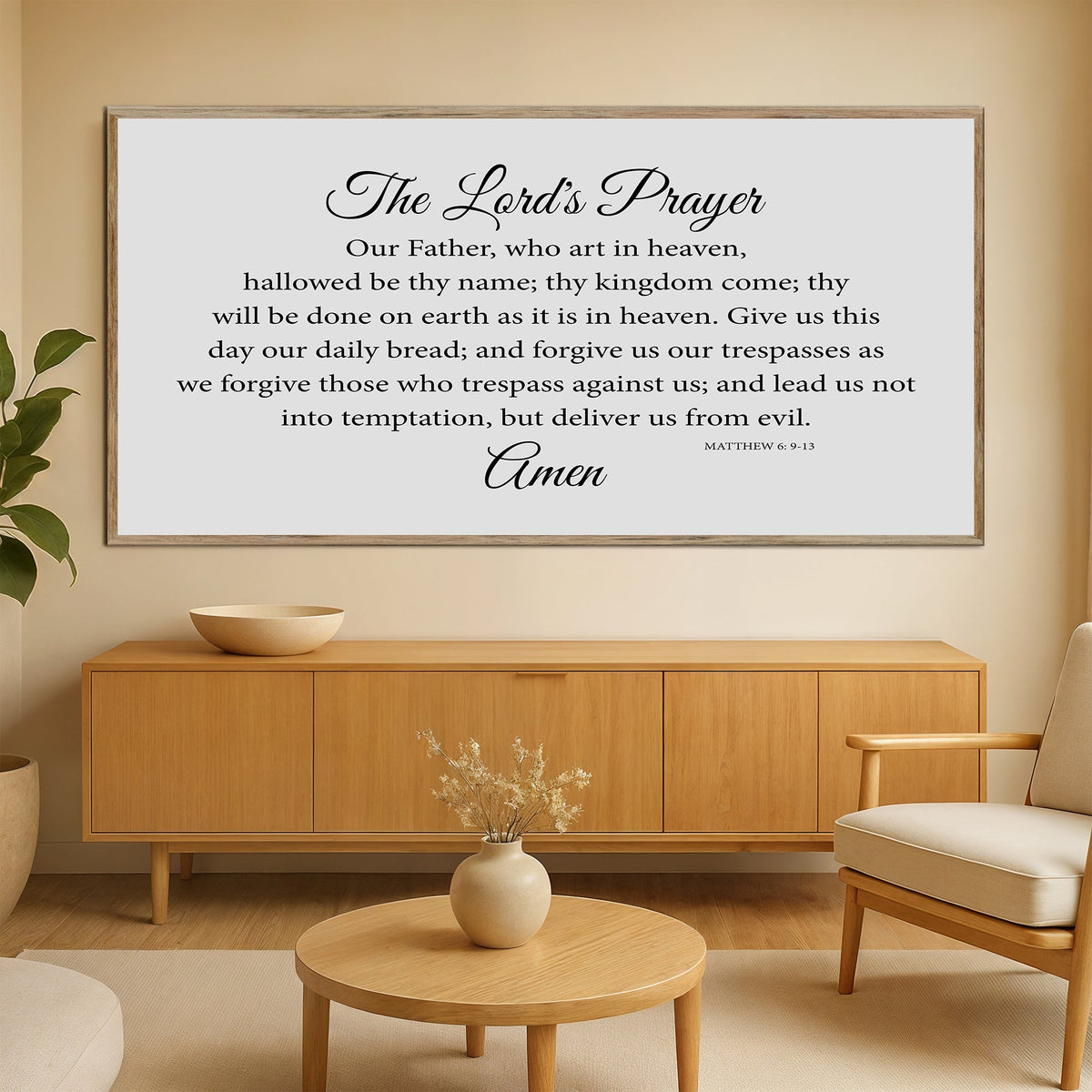 The Lord's Prayer Faith Sign