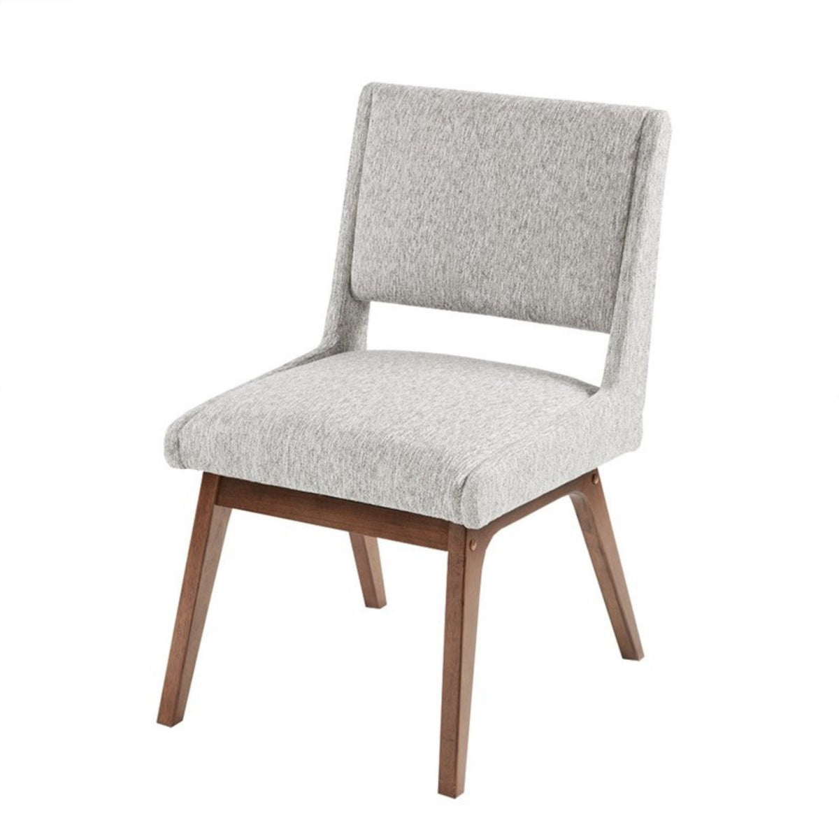 Dining Side Chair Set with Upholstered Cushions - Light Gray