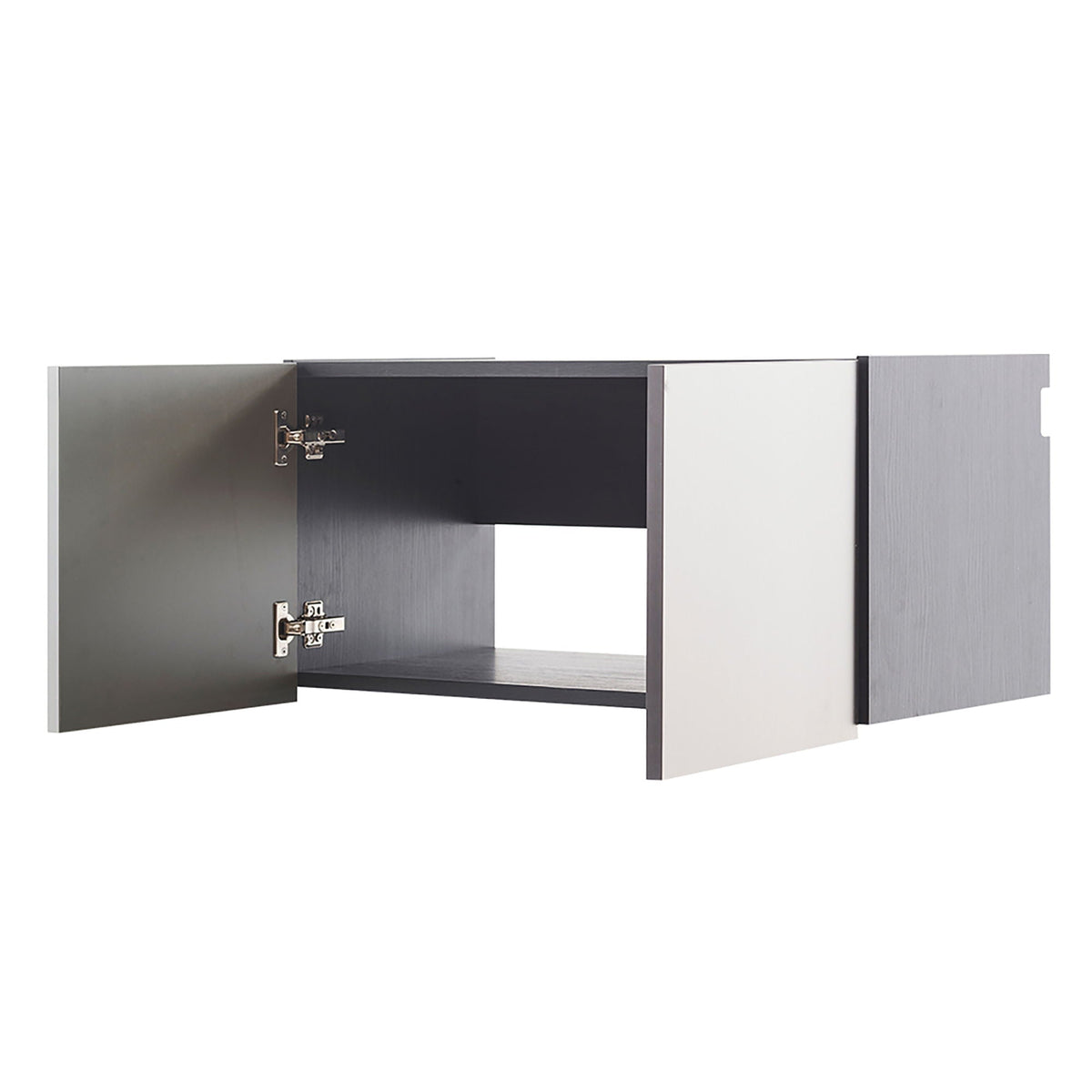 Dark Gray Wall Mounted Garage Cabinet with Extra Deep Storage - Nova Series