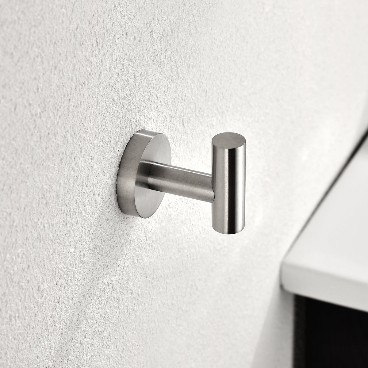 Brushed Nickel Bathroom Accessories Set with Stainless Steel Construction - 6-Piece