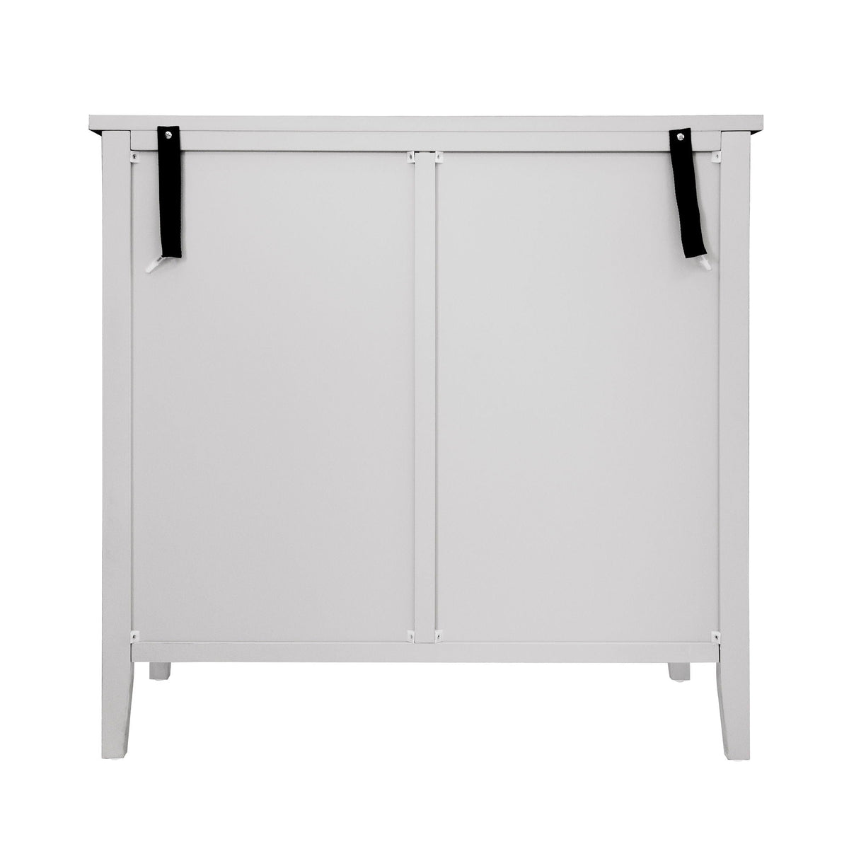 Light Gray 2 Door Cabinet with Adjustable Shelf - Bedroom Storage