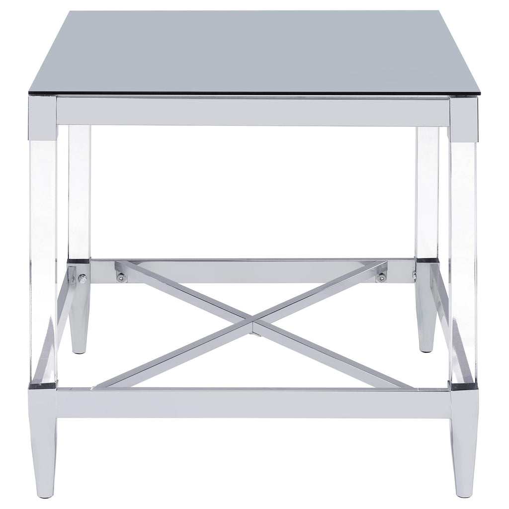 Lindley 3-piece Square Coffee and End Table Set Chrome