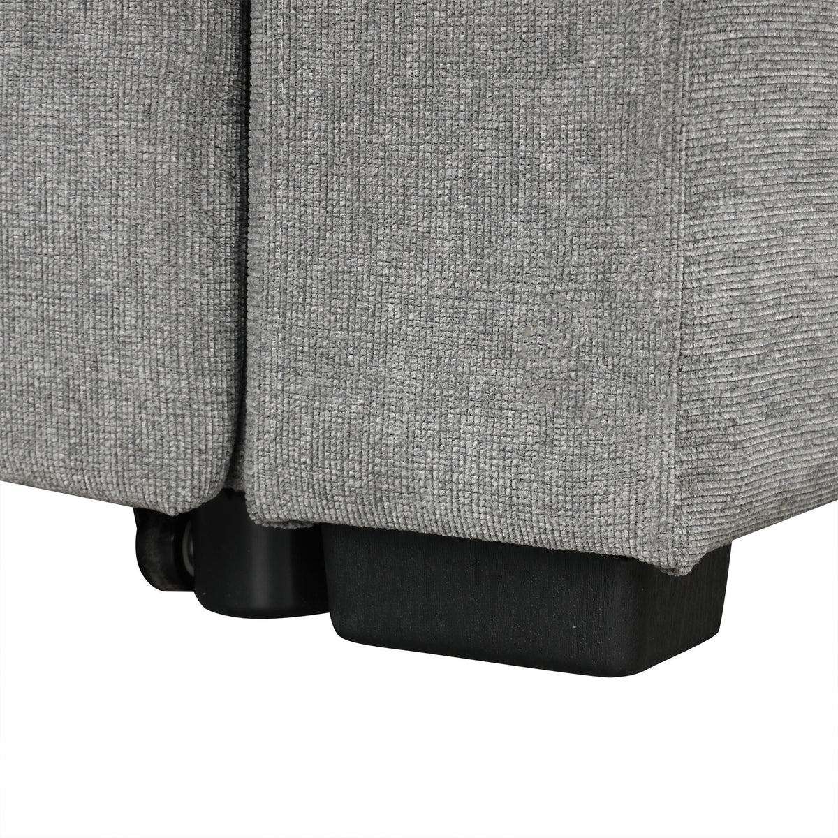 Single Pull Out Sofa Bed with USB Ports and Cup Holders - Dark Gray or Beige
