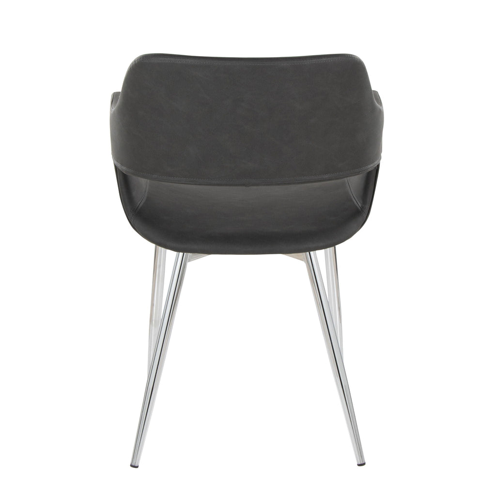 Contemporary Dining Chair Set with Metal Legs – Multiple Colors