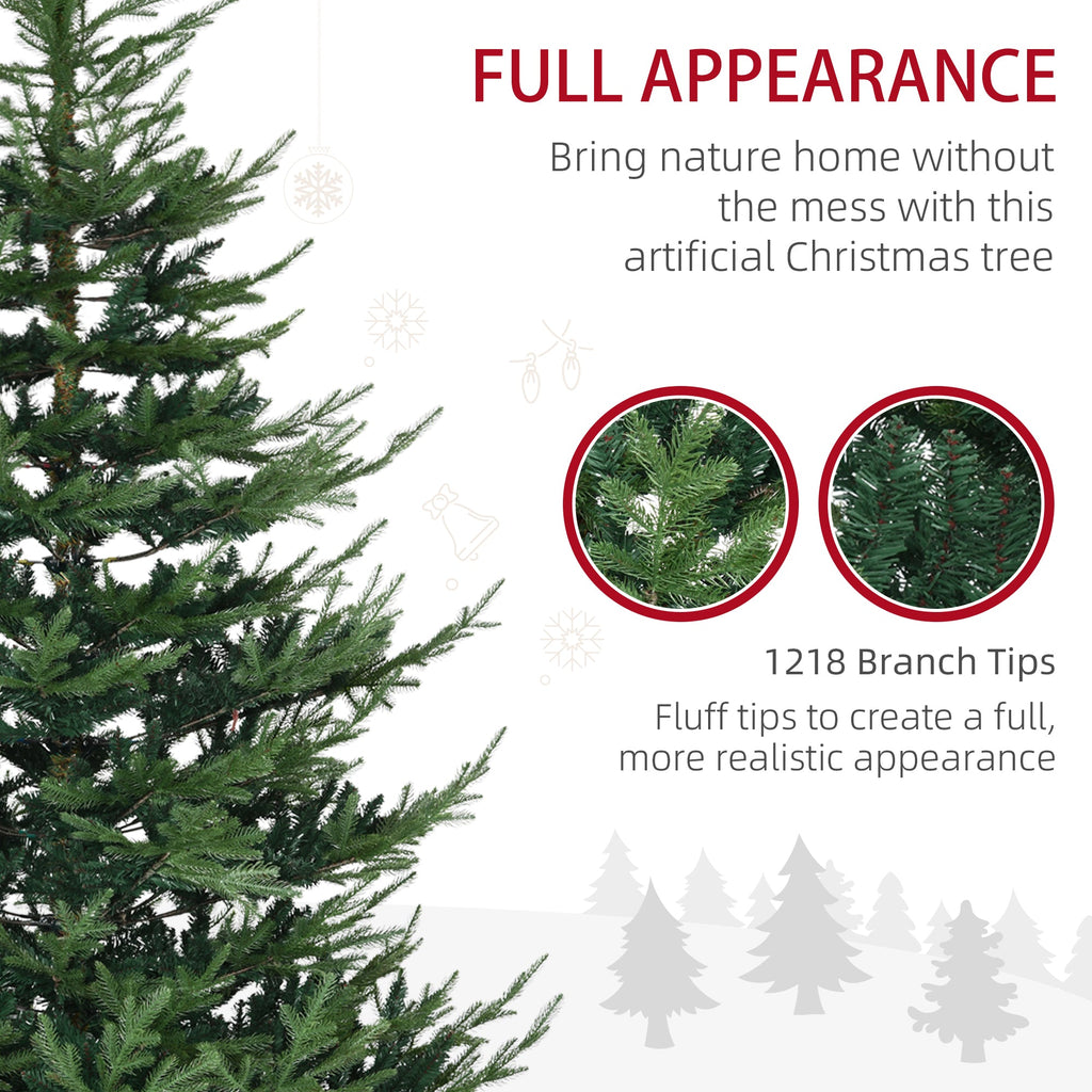 7.5 Foot Artificial Christmas Tree with Realistic Branches - Green