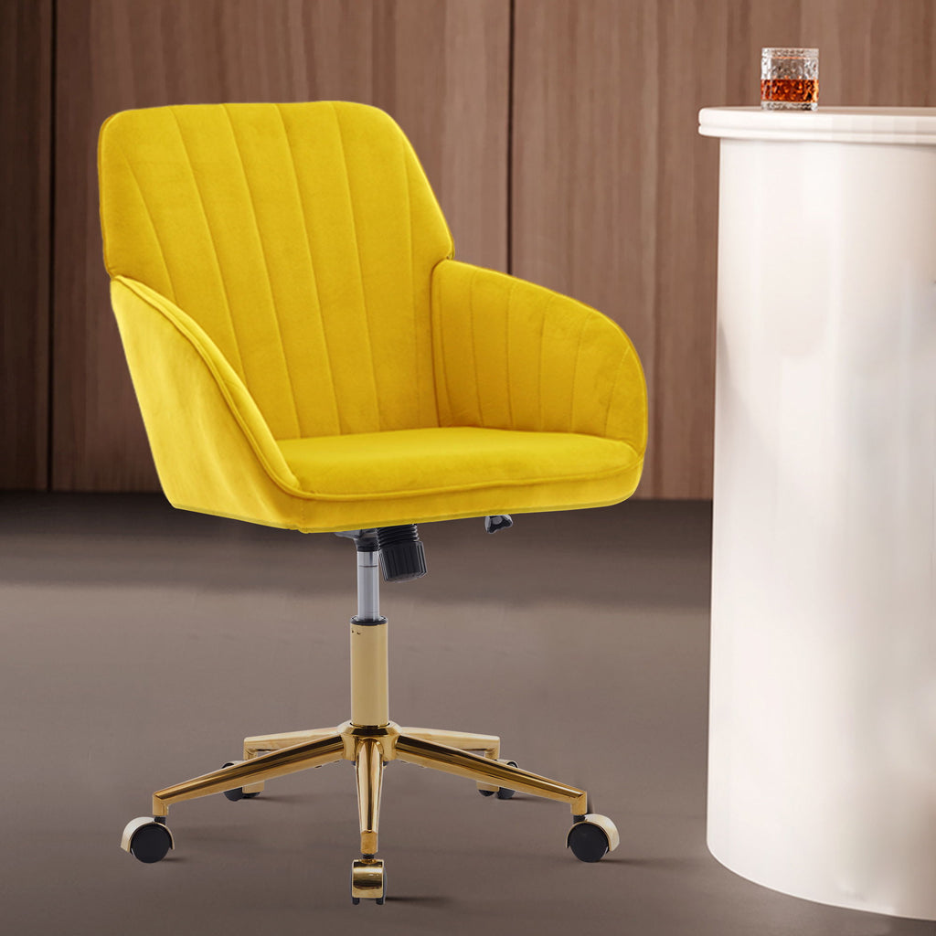 Ergonomic Swivel Office Chair with Memory Foam Seat - Multiple Colors