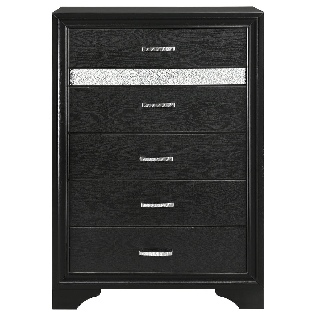 Miranda 6-drawer Bedroom Chest Black