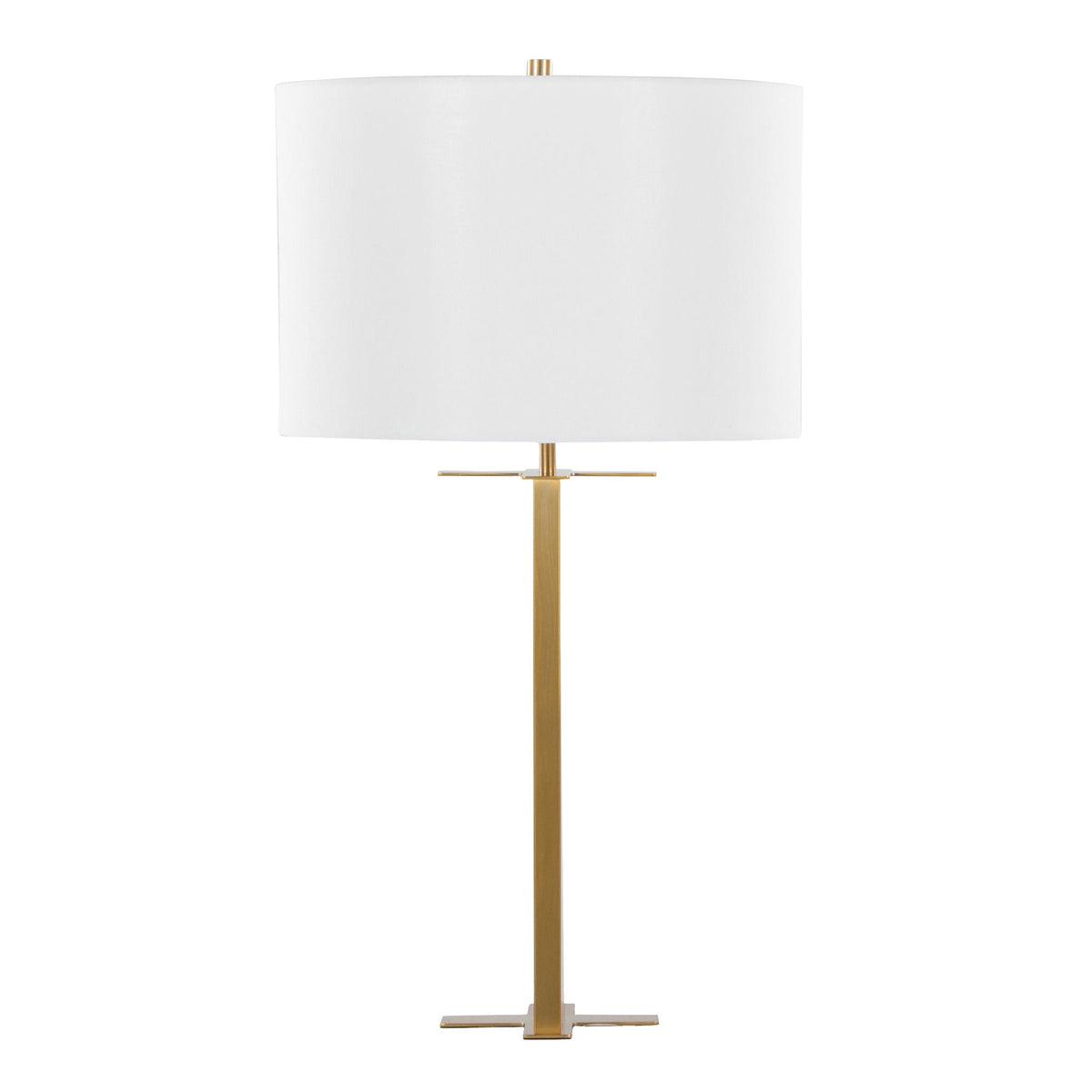 Cosmo Contemporary Table Lamp with Drum Shade - Black or Bronze