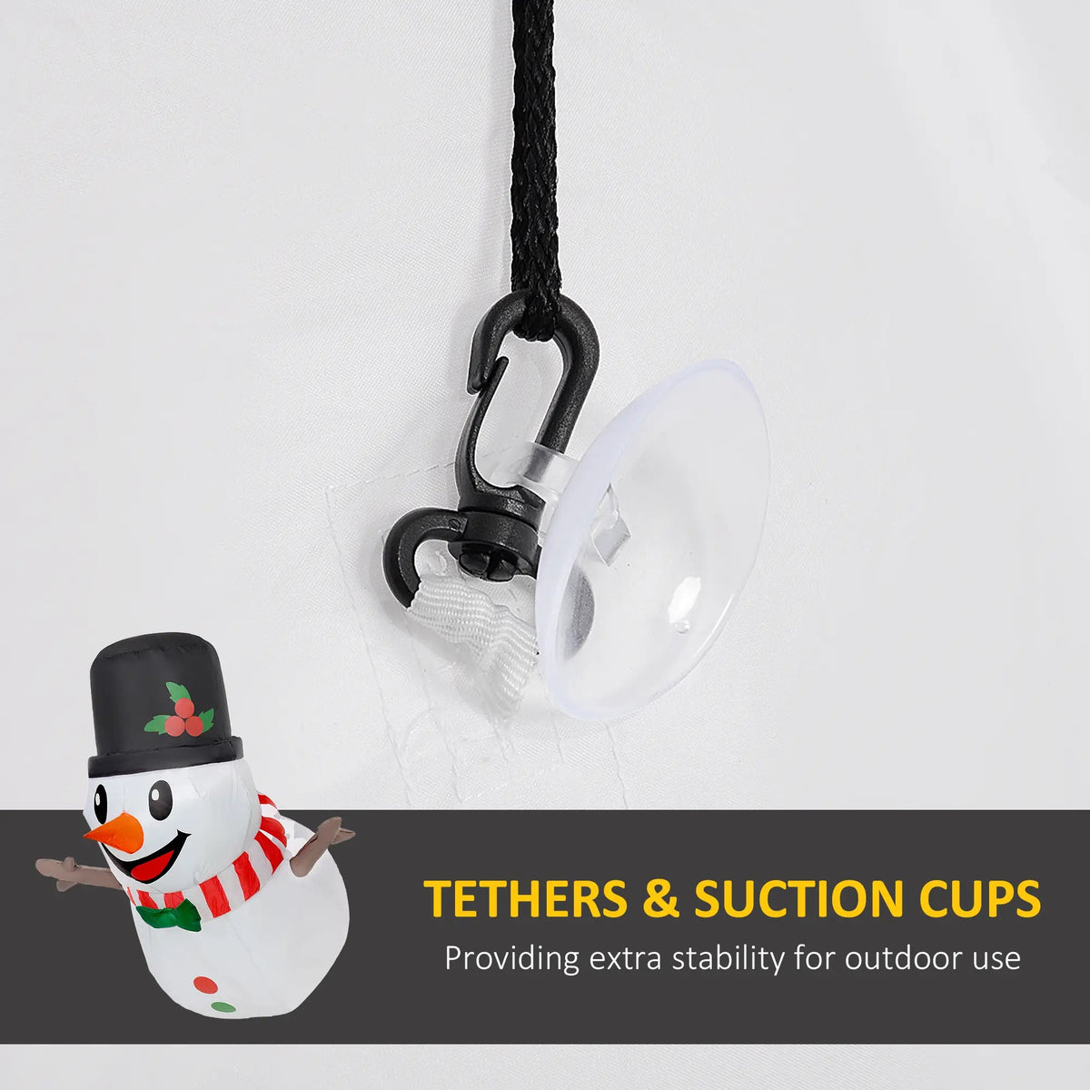 3.4' Inflatable Hanging Snowman Christmas Display