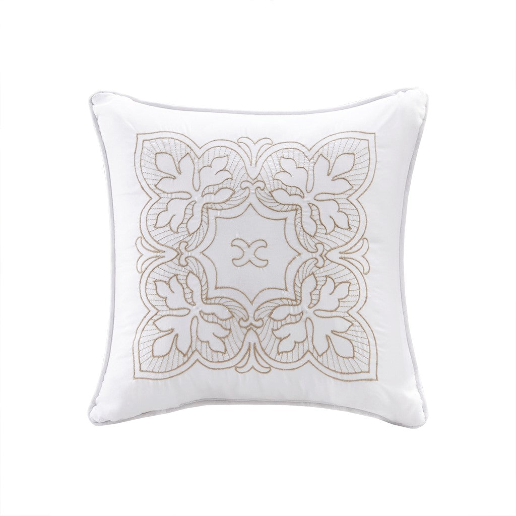 Reversible Scalloped Edge Daybed Cover Set with Antimicrobial Treatment - White or Blush