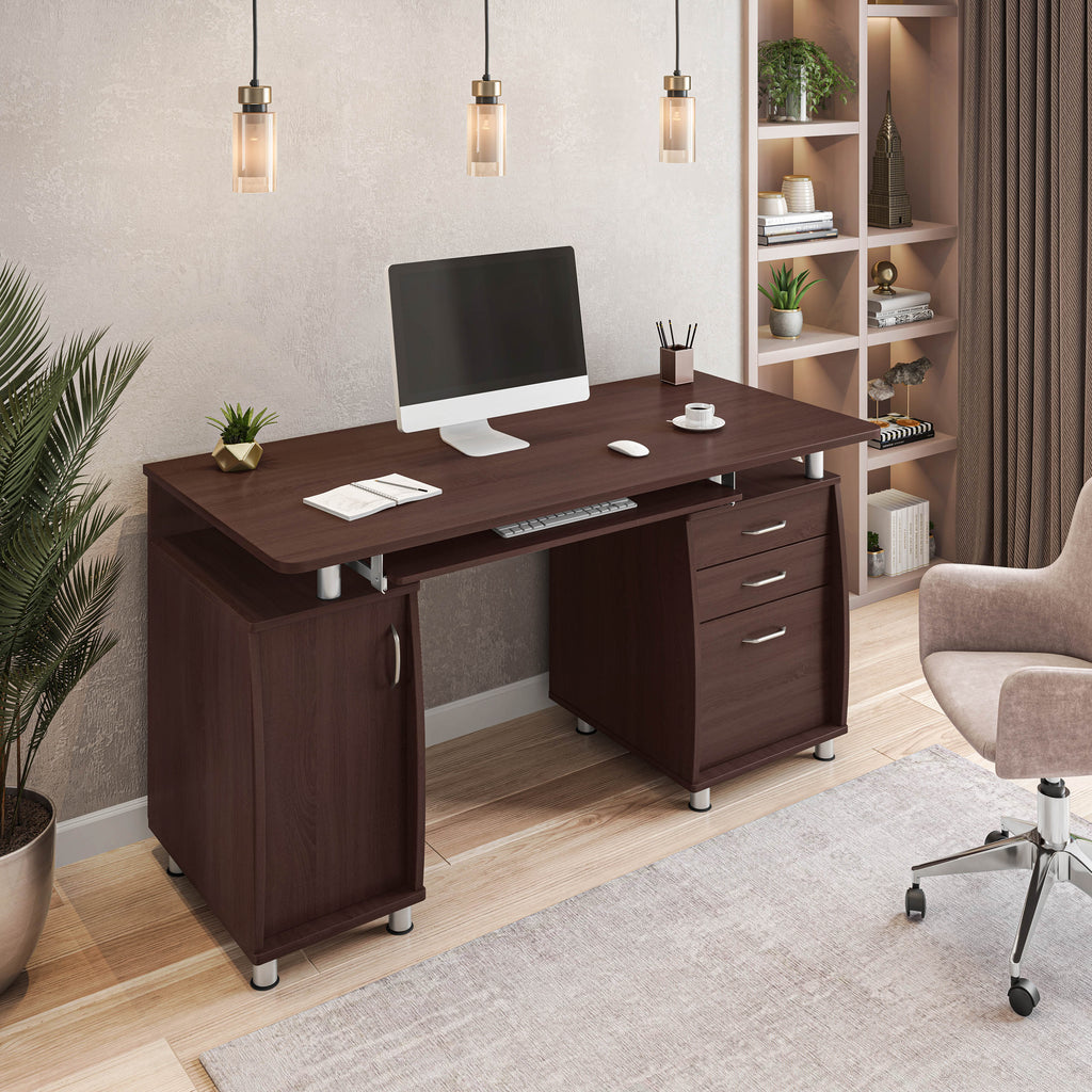 Techni Mobili Complete Workstation Computer Desk with Storage