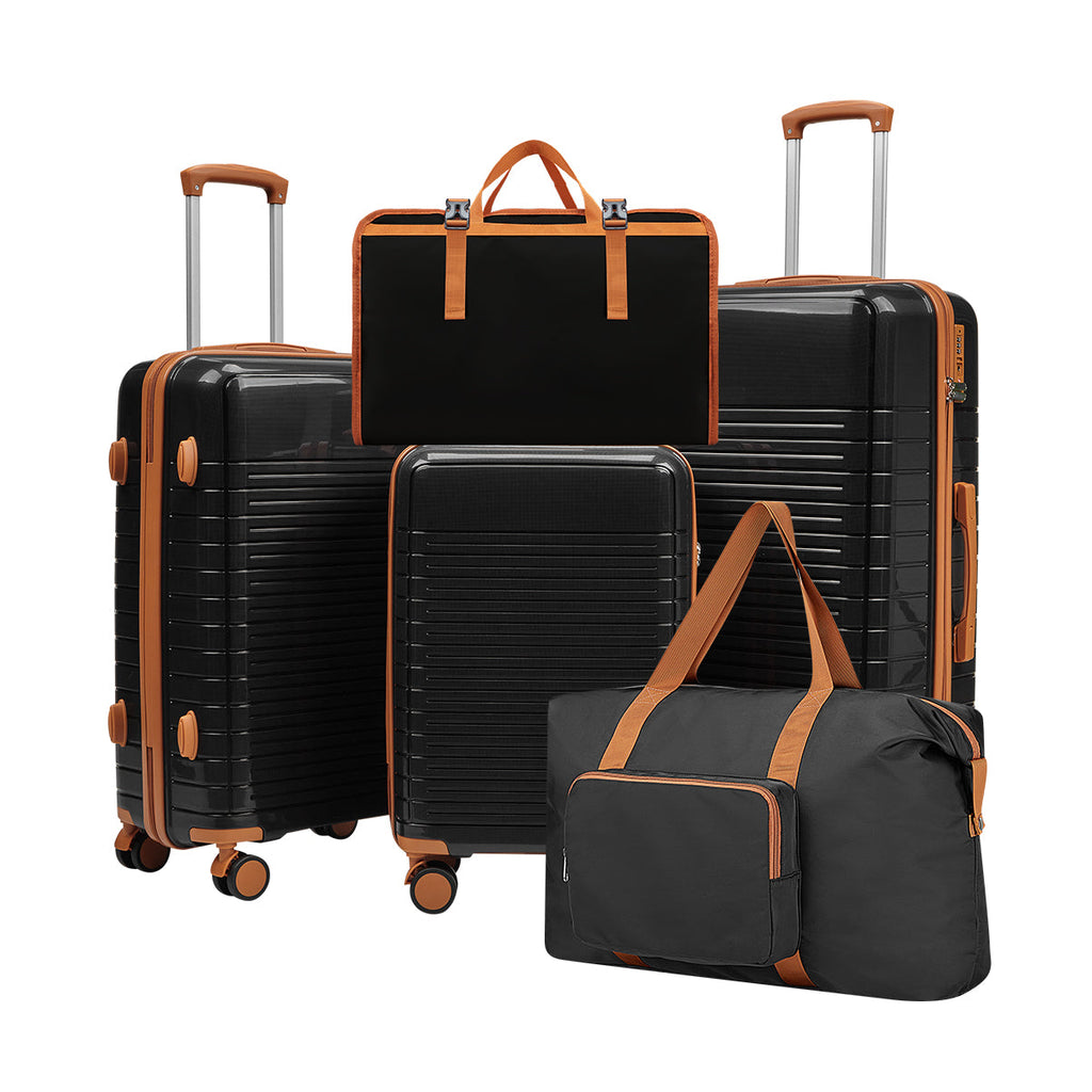 5-Piece Hardside Luggage Set with Spinner Wheels - Polypropylene