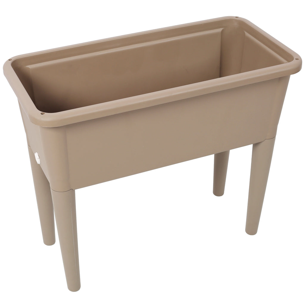 Raised Garden Bed with Ventilated Greenhouse Lid - 2PCS, Plastic