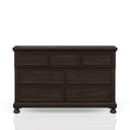Cherry 7 Drawer Dresser with Solid Wood Construction - Cherry