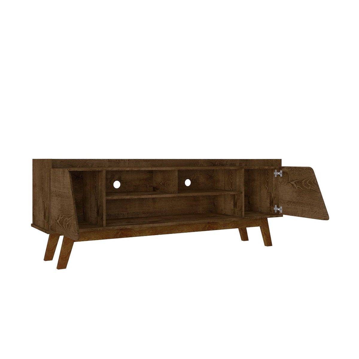TV Stand with 5 Shelves and Soft Close Doors - Multiple Colors