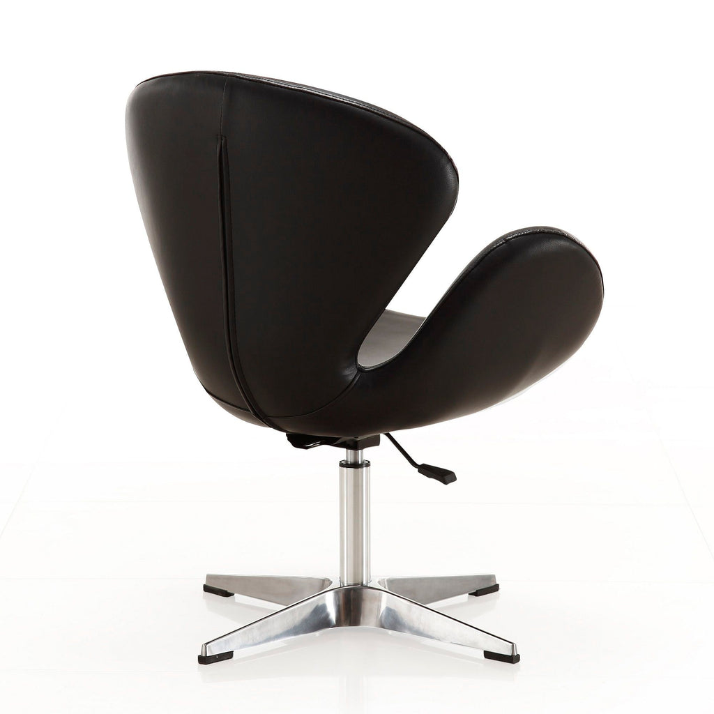 Raspberry Swivel Lounge Chair with 360-Degree Rotation - Multiple Colors
