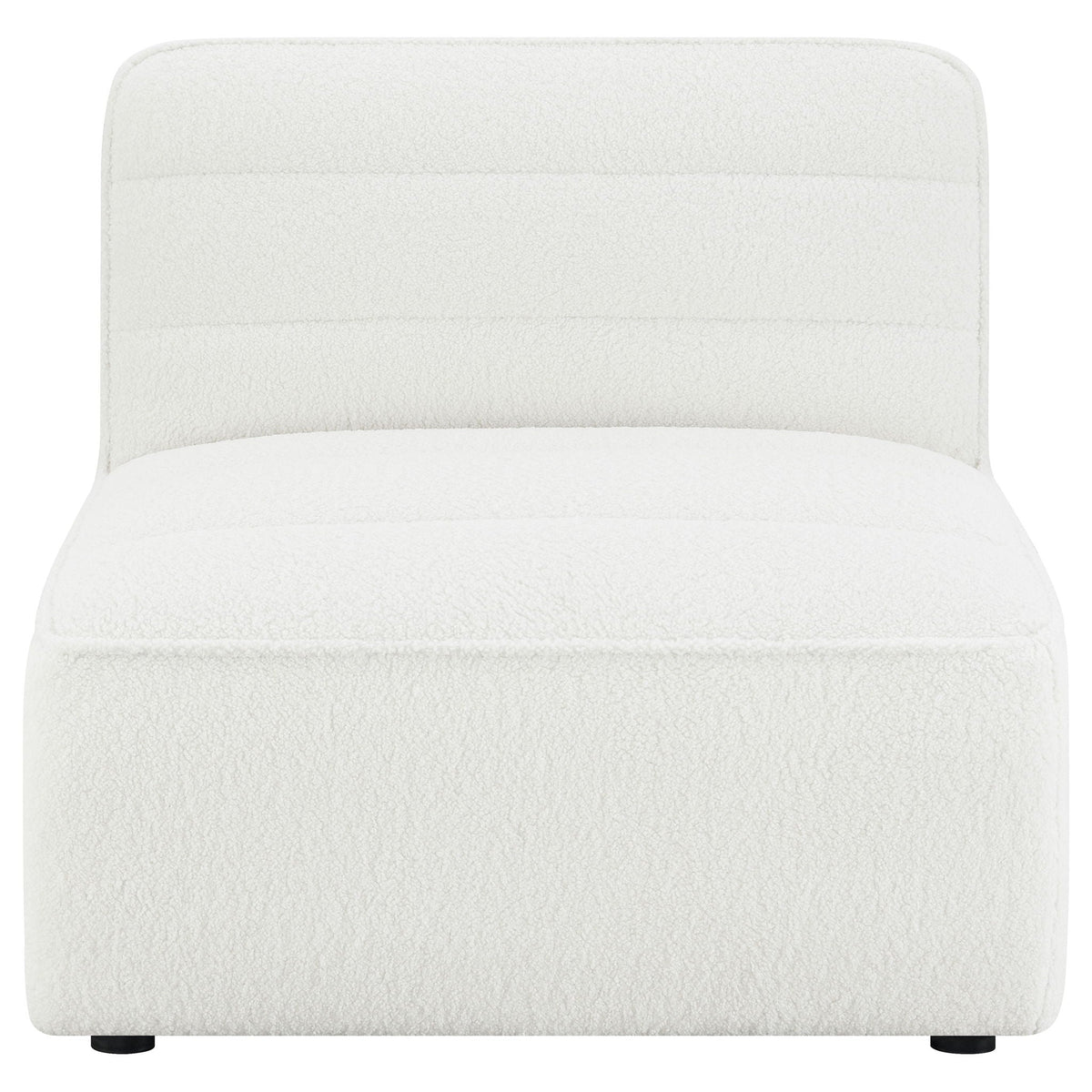 Sunny Upholstered Armless Chair Natural