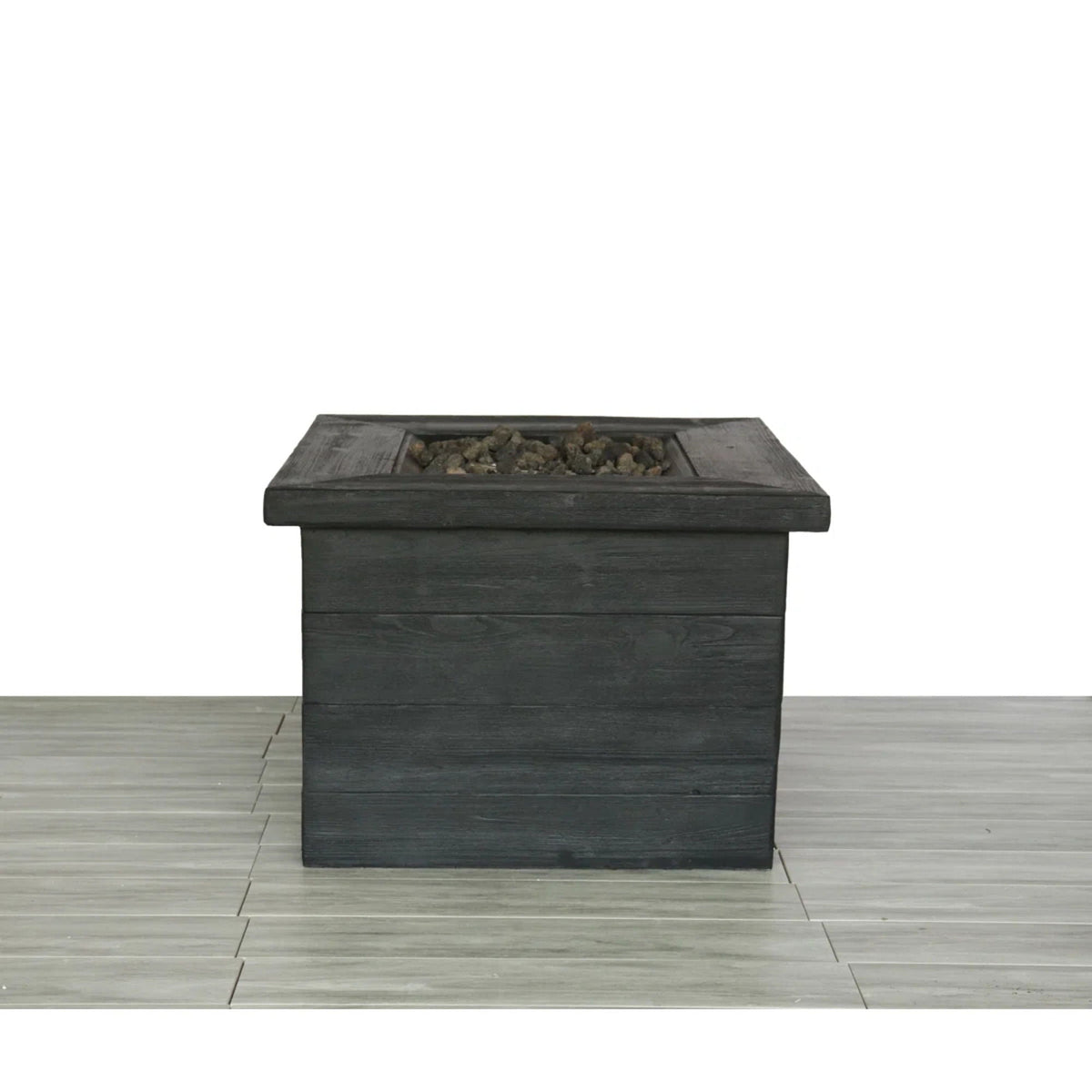Fiber Reinforced Fire Pit Table with 40,000 BTU Output - Charcoal