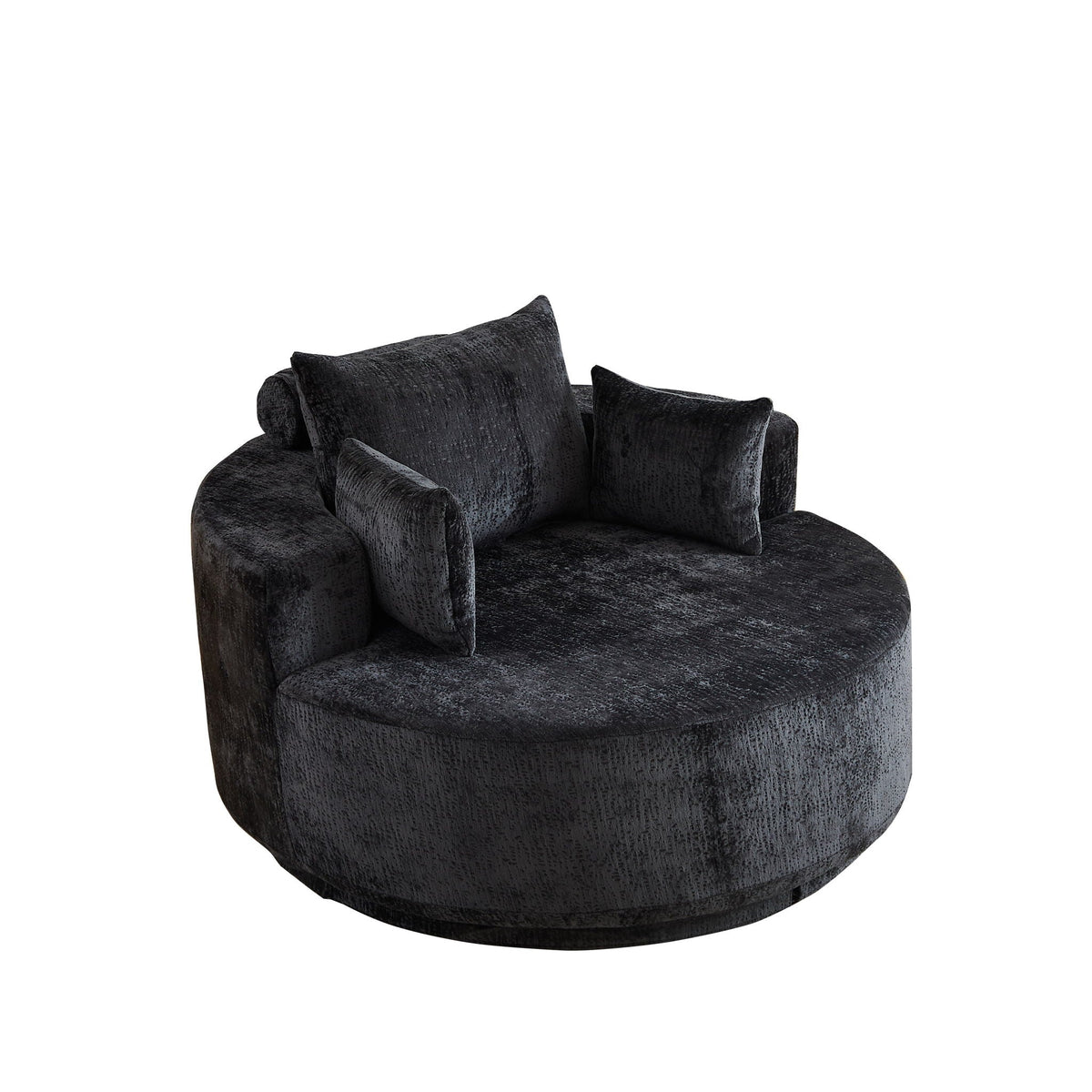 Swivel Sleeper Chair with Supportive Pillow and 360° Base - Multiple Colors