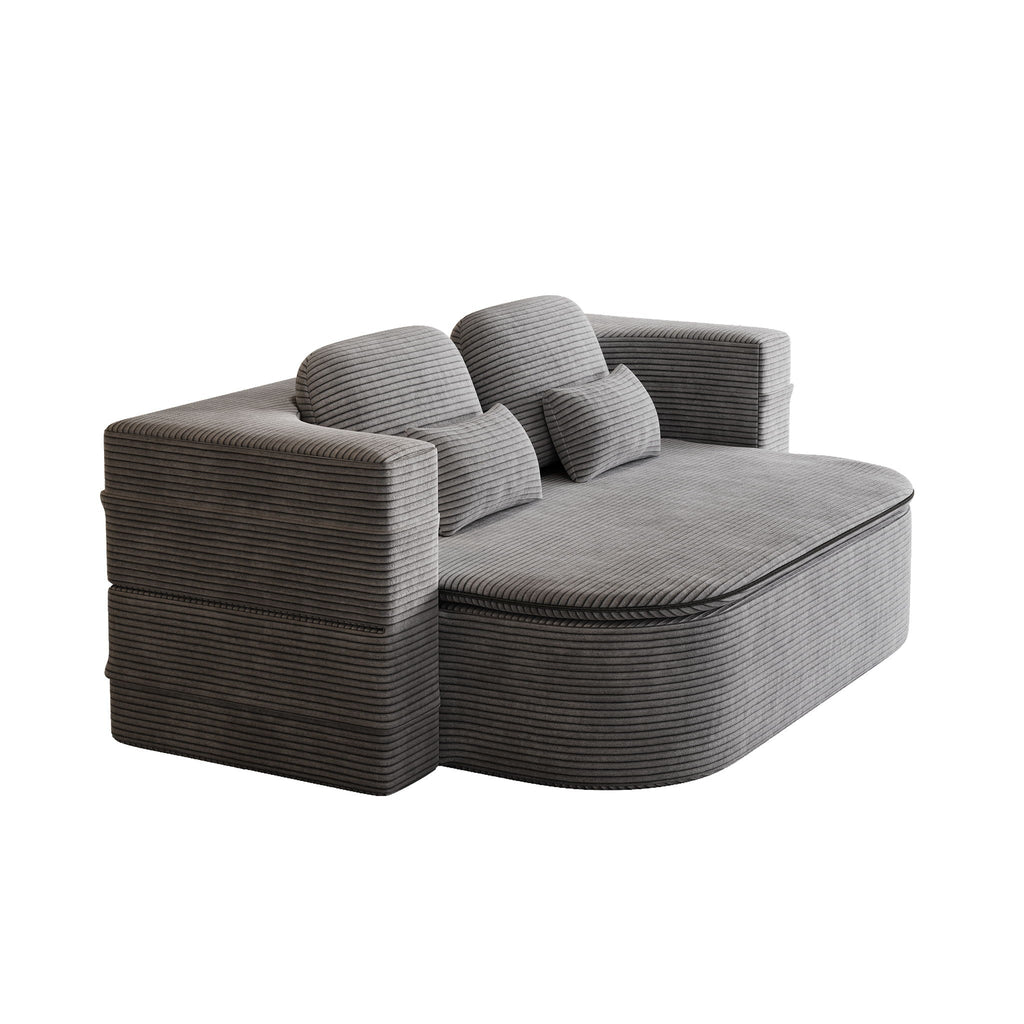 2 In 1 Foldable Sofa Bed with Multi Functional Blanket - Futon Sofa