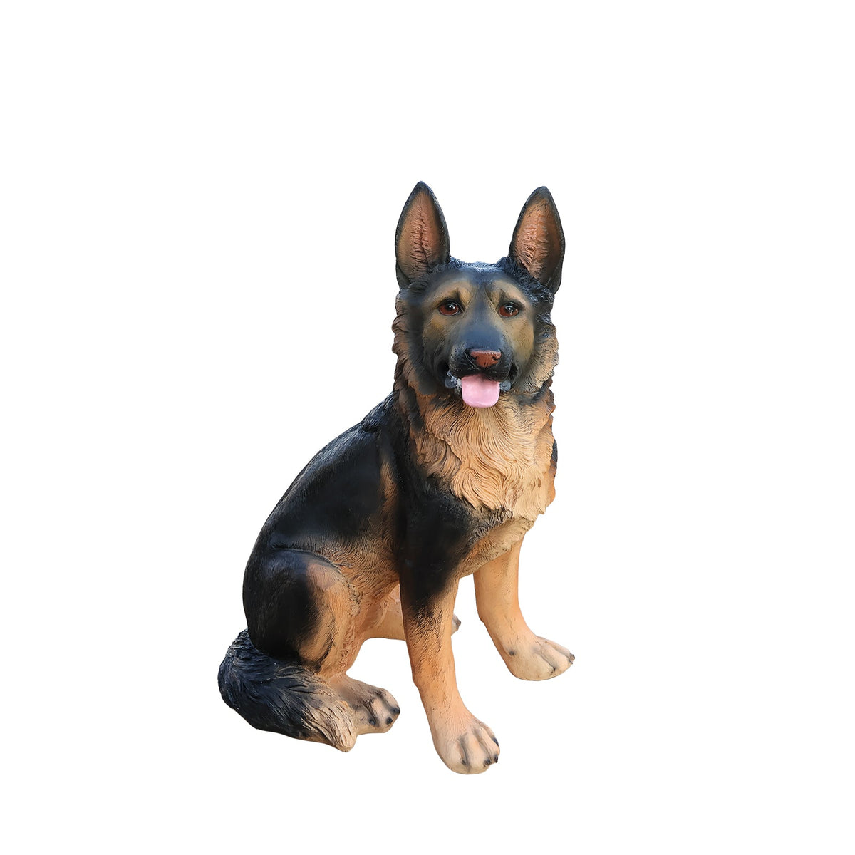 German Shepherd Dog Statue with Realistic Detail - Outdoor Resin