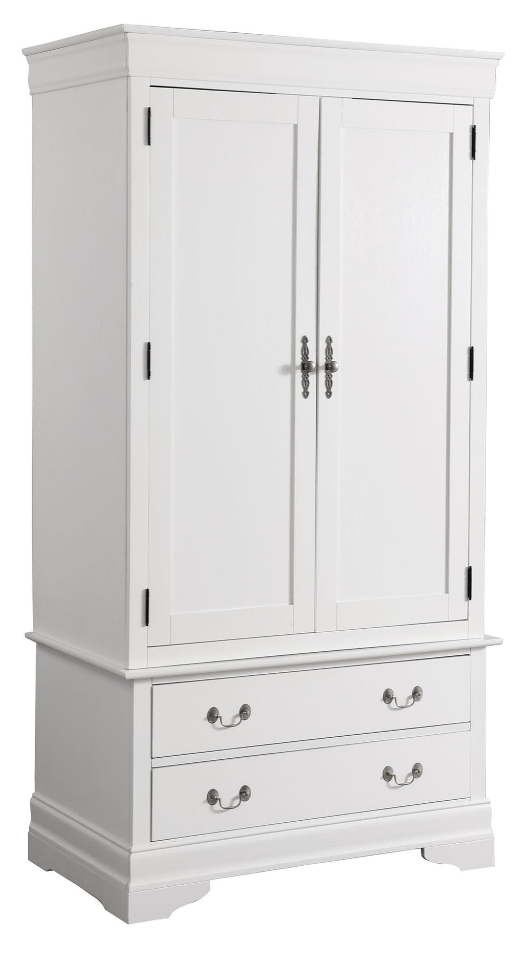 Traditional Armoire with Hanging Bar - Multiple Colors