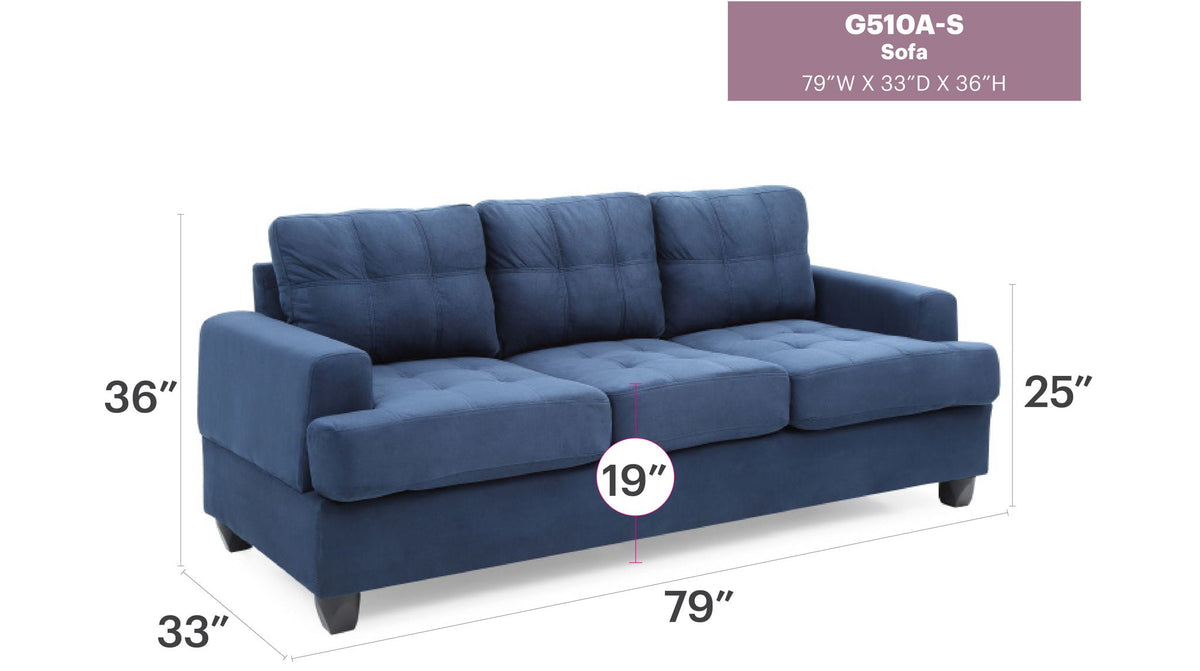 Sandridge Sofa with Pocketed Coil Cushions - Multiple Colors