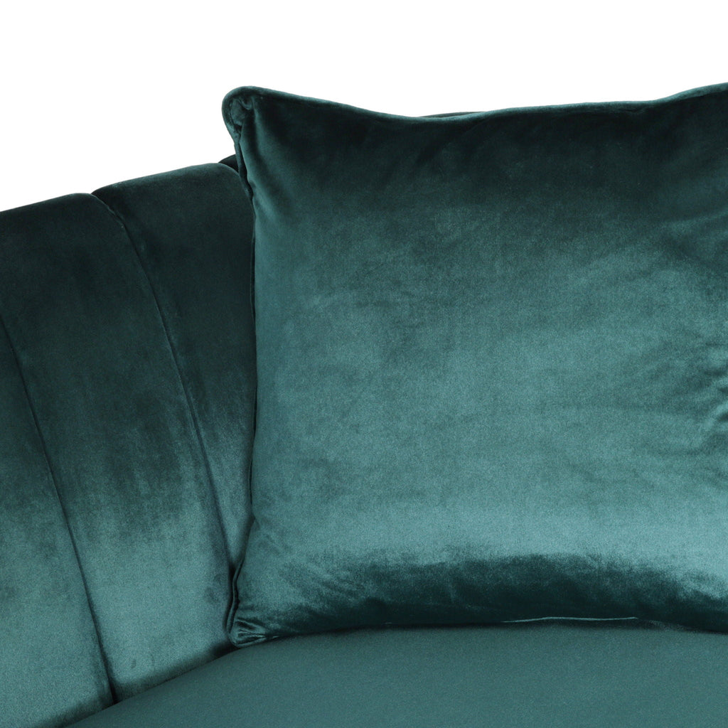 Contemporary 3 Seater Sofa with Button Tufted Accents - Dark Green or Beige