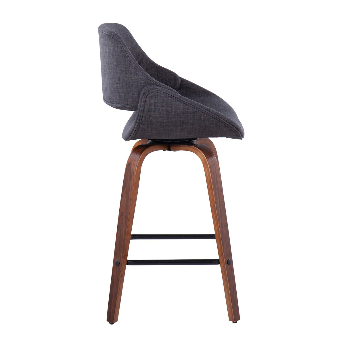 Fabrico - Mid-Century Modern Counter Stool (Set of 2)