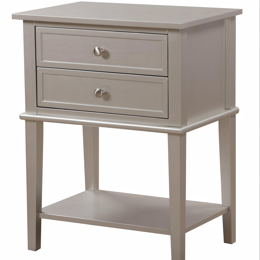 Vibrant Contemporary Nightstand with Smooth Drawer Glides - Multiple Colors
