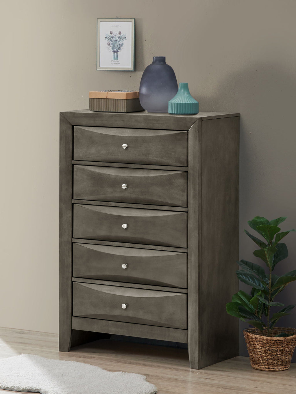 Accent Chest with Molded Resin Drawers - Multiple Colors