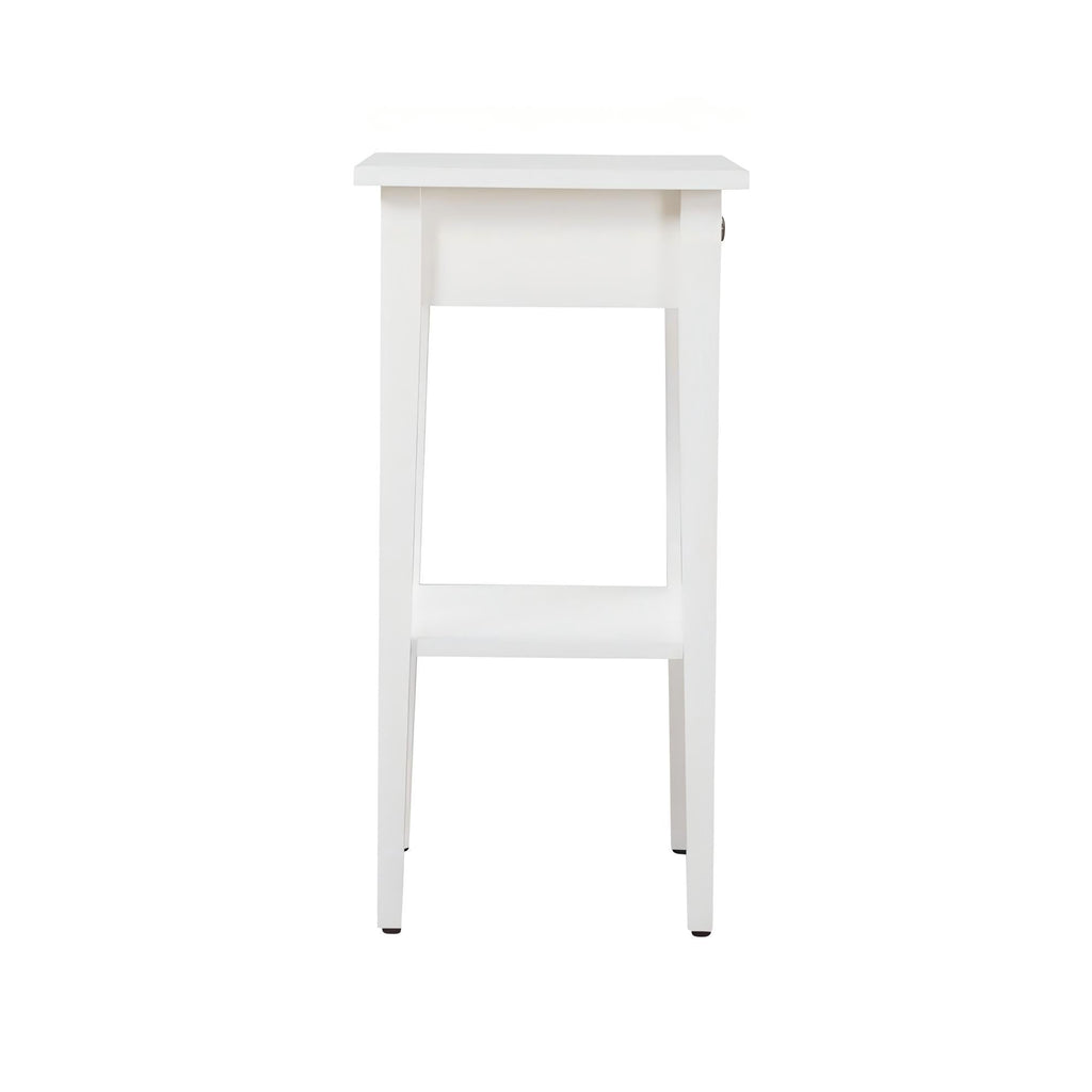 Wood Nightstand with Drawer and Shelf - Multiple Colors