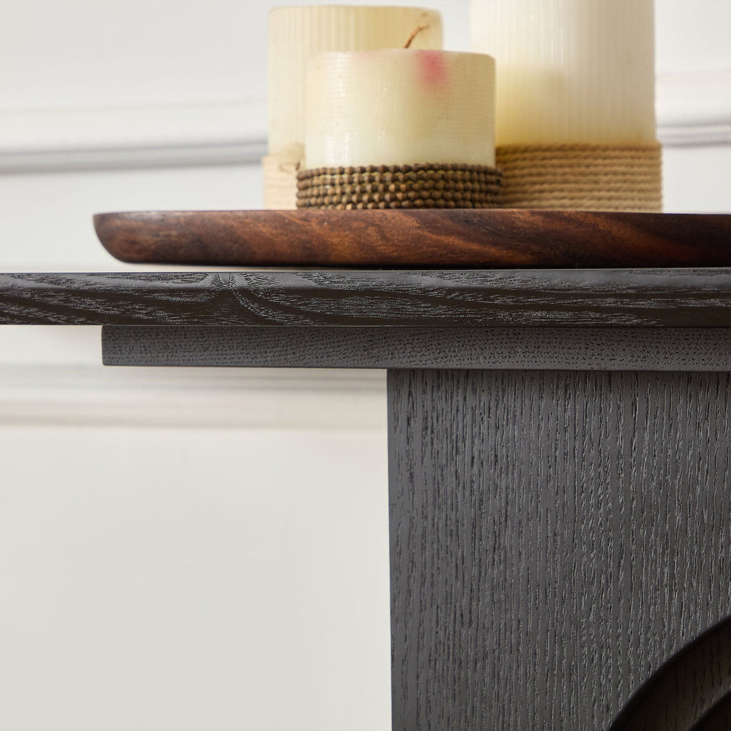 47.24 Inch Console Table with Loopback Design - MDF