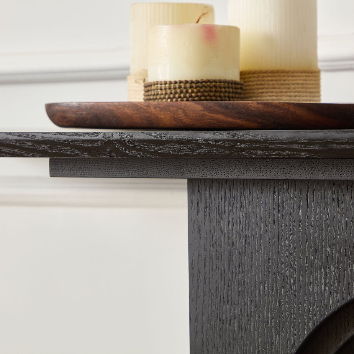 47.24 Inch Console Table with Loopback Design - MDF