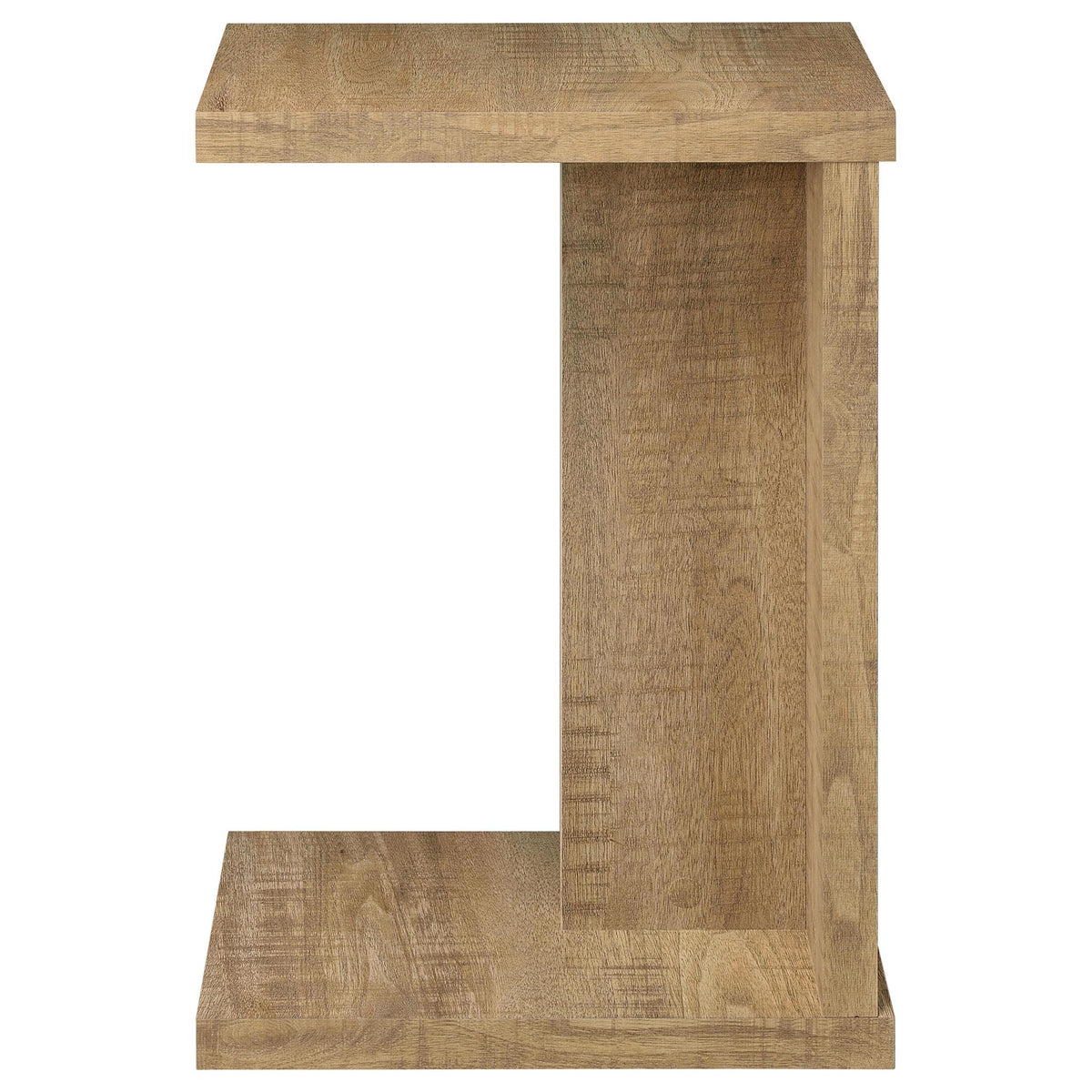 Clower Engineered Wood C-Shaped Sofa Side Table Mango