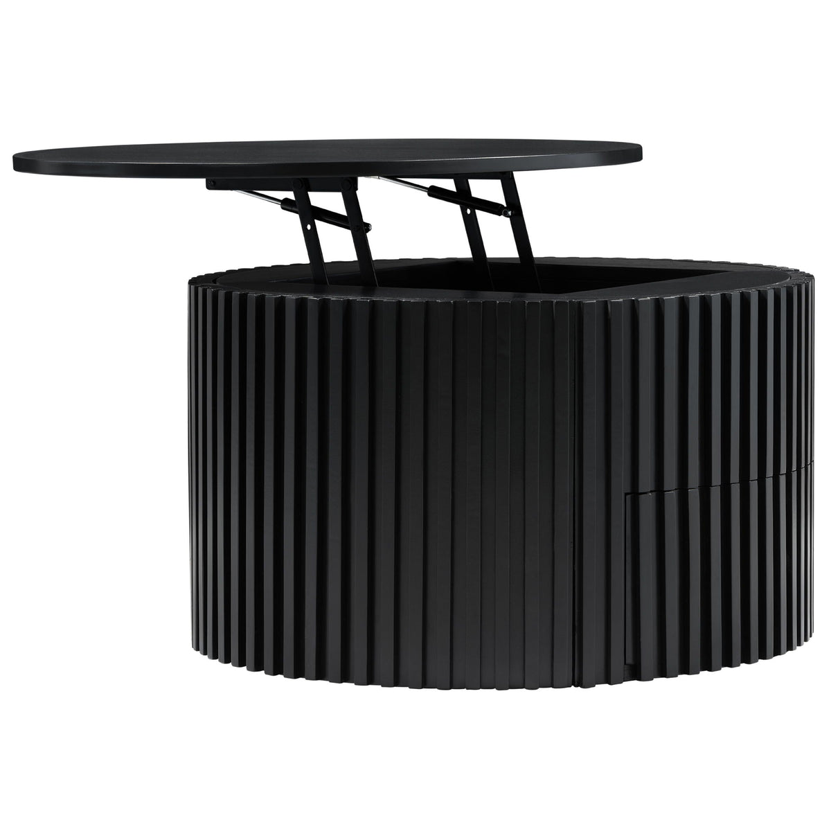 Round Lift Top Coffee Table with Hidden Storage - Multiple Colors