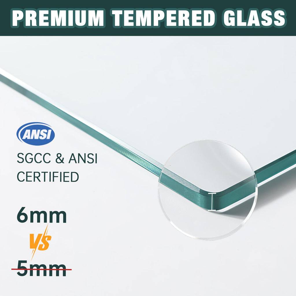 Aluminum Frame Double Sliding Shower Door with Clear Tempered Glass - Chrome