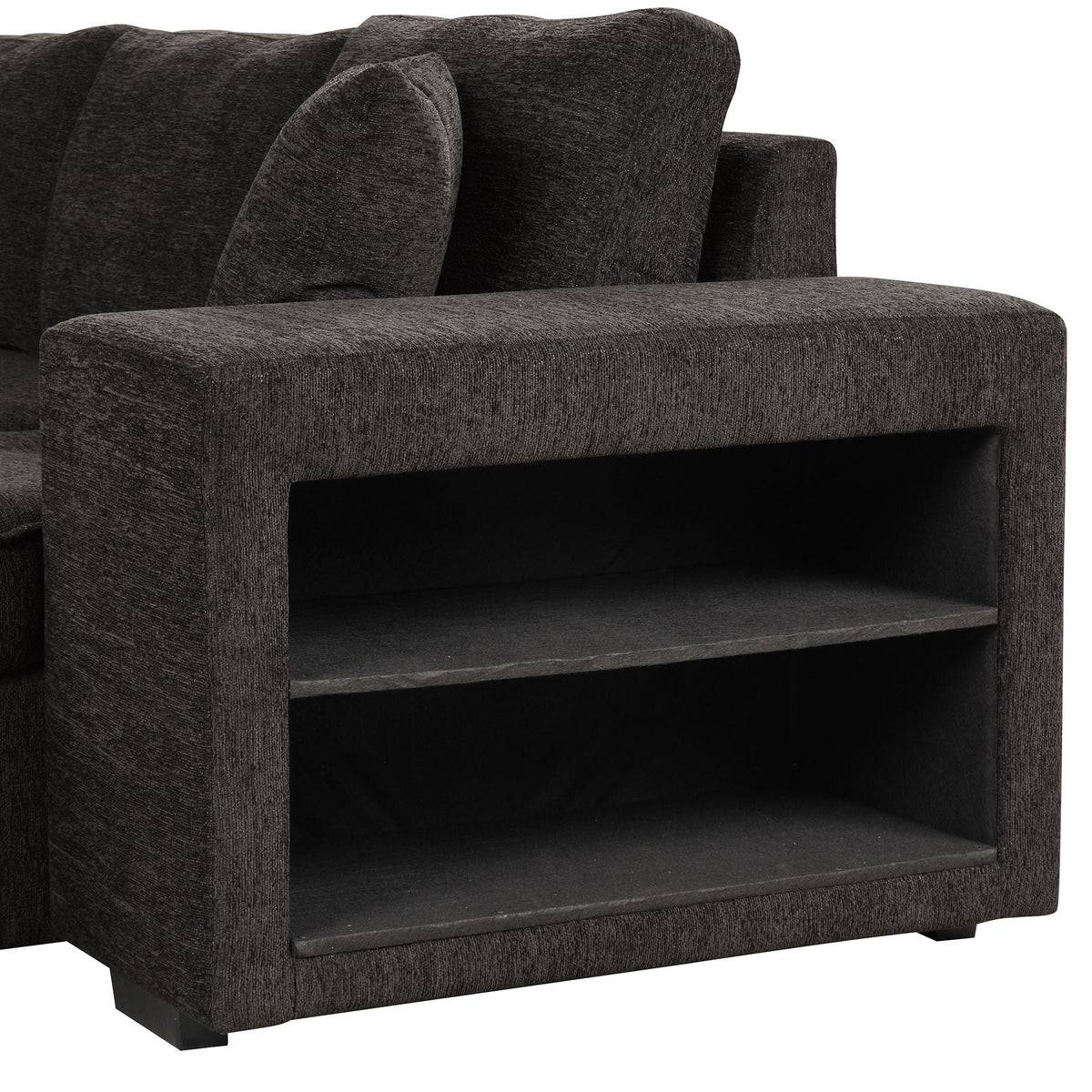 Reversible L-Shape Sleeper Sectional Sofa with Storage Chaise and 2 Stools - Multiple Colors
