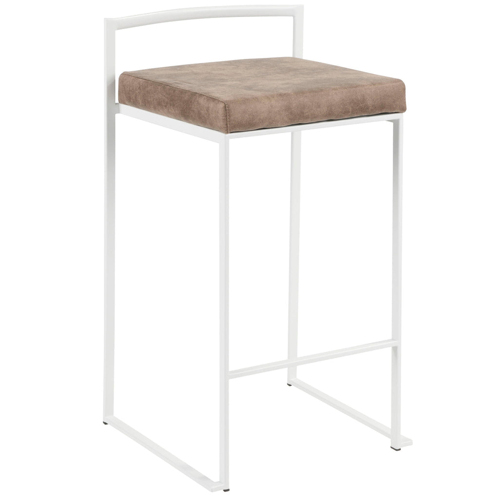 Stackable Counter Stool with Padded Comfort Seat - Multiple Colors